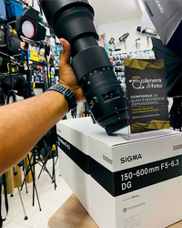 SIGMA 150–600mm f/5–6.3 DG – LENTE SEMINOVA