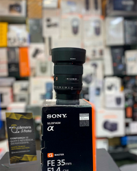 SONY FE 35mm f/1.4 GM – LENTE SEMINOVA COM CAIXA COMPLETA