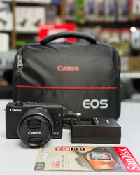 Câmera CANON EOS M200 + LENTE 15-45mm – SEMINOVA