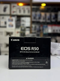 Câmera Canon EOS R50 – Corpo Seminovo!